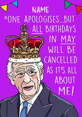 Personalised Royal Birthday Card | Funky Pigeon