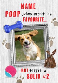 Tap to view Poop Jokes Photo Birthday Card