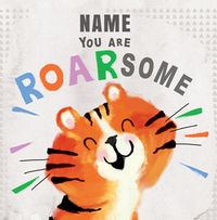 Roarsome Tiger Kids Birthday Card
