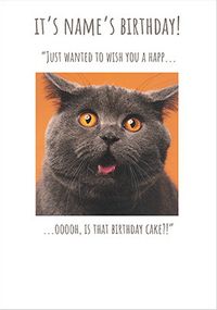 It's Cake Personalised Birthday Card