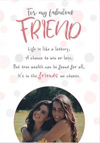 Tap to view Friends We Choose Photo Birthday Card