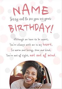 Tap to view Across the Miles Photo Birthday Card