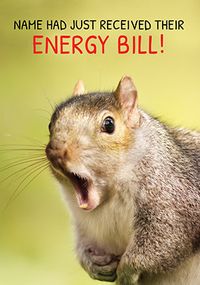 Energy Bill Personalised Birthday Card
