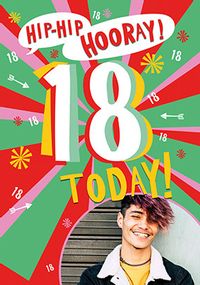 Tap to view Hip Hip Hooray 18 Today Card