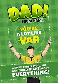 Tap to view Dad Right About Everything Personalised Father's Day Card