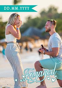 Engagement Full Photo Card