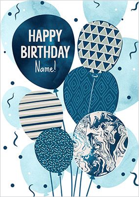 Birthday Balloons Card