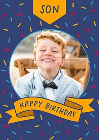 Son Photo Birthday Card