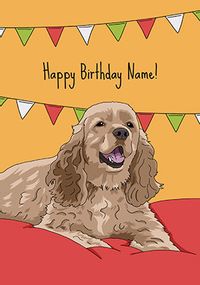 Tap to view Cocker Spaniel Dog Birthday Card