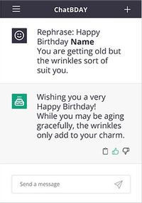 Tap to view Wrinkles Suit You Personalised Card