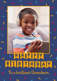 Tap to view Brilliant Grandson Personalised Card