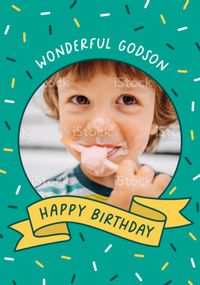 Wonderful Godson Personalised Card