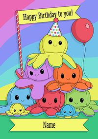 Octopus Toys Happy Birthday