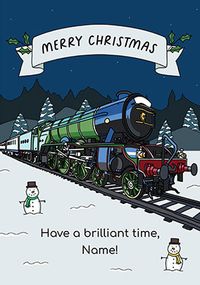 Tap to view Night Train Christmas Card