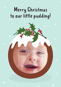 Our Little Pudding Photo Christmas Card