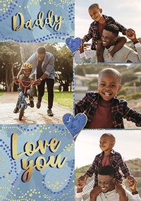 Love You Daddy Multi Photo Card