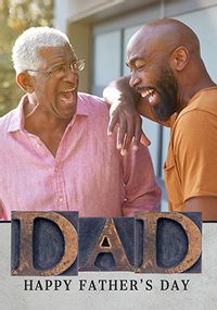 Tap to view Dad photo Father's Day Card