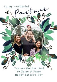 Tap to view Wonderful Partner Photo Fathers Day Card