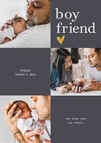 Boyfriend Fathers Day Photo Card