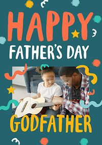 Tap to view Godfather photo Fathers Day Card