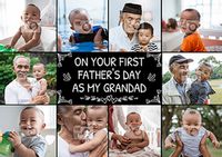 Granddad 1st Fathers Day Photo Card