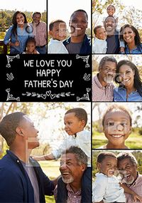 We Love You Fathers Day Card