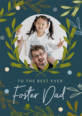 Foliage Foster Dad Fathers Day Card