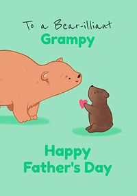 Bear-Illiant Grampy Fathers Day Card