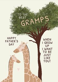 Tap to view Best Gramps Giraffe Fathers Day Card
