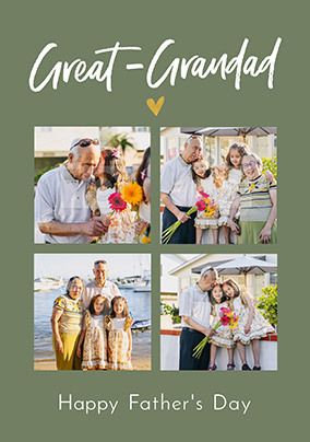 Great Grandad Fathers Day Photo Card