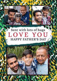 Tap to view Lots Of Hugs Photo Fathers Day Card