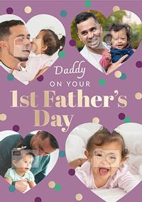 Tap to view Daddy 1st Fathers Day Photo Card