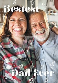 Tap to view Bestest Dad Ever Photo Father's Day Card