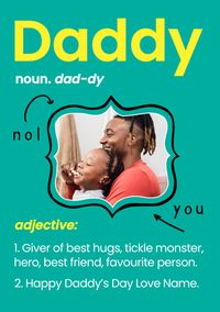 Tap to view Daddy Framed Photo Fathers Day Card