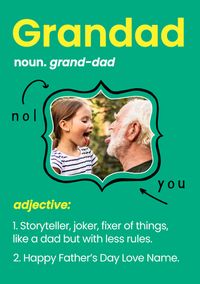 Tap to view Grandad Photo Framed Father's Day Card