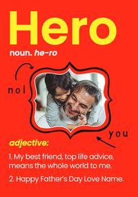 Tap to view Hero Photo Framed Father's Day Card