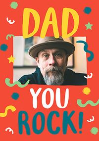 Tap to view Dad You  Rock Photo Card