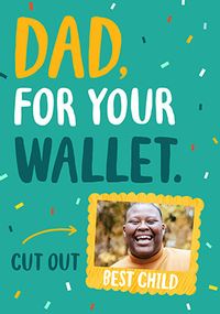 Dad For Your Wallet Photo Card