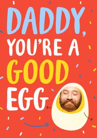 Daddy Good Egg Father's Day Photo Card
