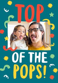 Top Of The Pops Father's Day Photo Card