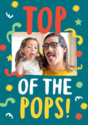 Top Of The Pops Father's Day Photo Card
