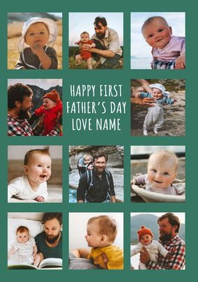 11 Photo first Father's Day Card