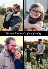 Father's Day Daddy 4 Photo Card
