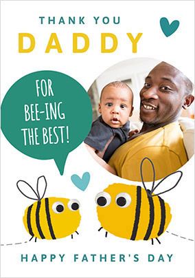 Daddy Bee Father's Day Photo Card