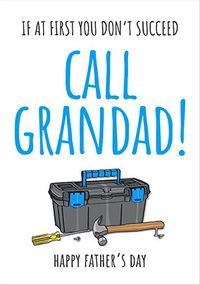Call Grandad Toolbox Father's day Card