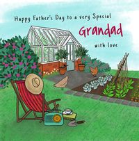 Memory lane Garden Grandad Father's Day Card