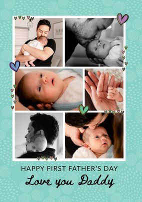 6 Photo 1st Father's Day Card