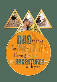 Adventures With You Father's Day Card