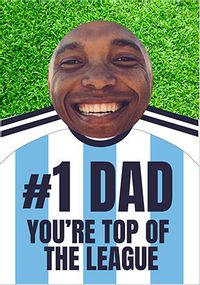 Blue Kit No. 1 Dad Photo Father's Day Card