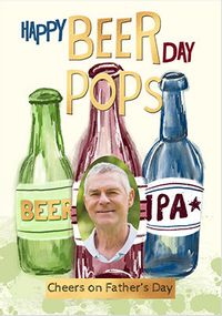 Beer Day Pops Photo Father's Day Card